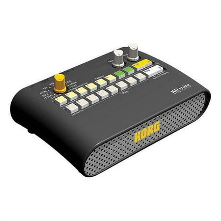 Korg KR Mini Rhythm Machine, Compact Design, Built-in Speaker, Portable, Black