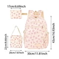 thumbnail image 2 of 3 PC Backpack Set with Cute Bow,Large Capacity Cartoon Backpacks, Back to School Merch, Lightweight Travel Backpacks, Waterproof School Bag for Teens, 2 of 7