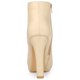 thumbnail image 3 of Botines Plataforma Talón Grueso Botas Del Tobillo Para Mujer Beige 41 Allegra K, 3 of 6