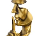 thumbnail image 2 of Thinker Statue,Thinker Statue Vivid Shape Thinker Art Figurine Silence Is Golden Figurine Custom Engineered, 2 of 7