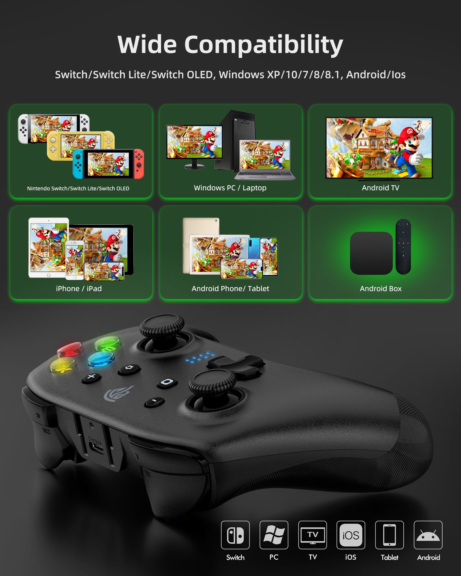 Buy EasySMX Wireless Nintendo Switch Pro Controller with Programmable