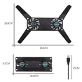 thumbnail image 3 of 2X Computer Cooling Pad,Portable Notebook Radiator Foldable Dual Fan Cooling Pad Computer Notebook Computer Cooling, 3 of 6