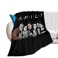 thumbnail image 2 of Manta de franela cálida y acogedora de la familia Addams para sala de estar, dormitorio, cama, sofá, camping, viajes, mantas de vellón para todas las estaciones, regalos para niños, niñas, niños y, 2 of 8
