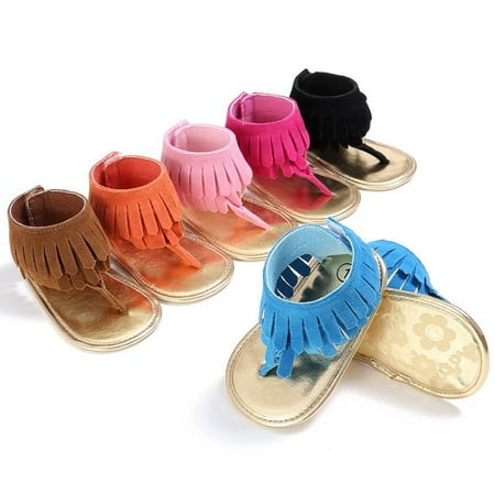 

Baby Sandals New Baby Tassels Summer Sandals Soft Sole Prewalkers Cool Shoes