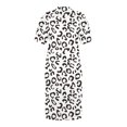 thumbnail image 3 of Gibobby Vestido de verano casual para mujer Vestido con cuello en V y estampado floral de manga corta informal de verano para mujer Boho Beach Mini Swing Sundr(Blanco,G), 3 of 5
