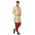 thumbnail image 5 of Men's Handmade Silk Blend Festive Kurta with Bottom..., 5 of 7