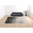 thumbnail image 2 of HomeRoots 511550 12 x 15 ft. Black & Dark Gray Abstract Rectangle Area Rug, 2 of 5