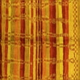 thumbnail image 1 of Ahgly Company Machine Washable Indoor Square Oriental Yellow Industrial Area Rugs, 8' Square, 1 of 4