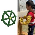 thumbnail image 3 of Bewildely Volante de juguete Preescolar Jardín de infantes Barco Columpio Juguetes Fuera del parque Jugando Torre Juego Props para verde oscuro Type4 NO4, 3 of 6