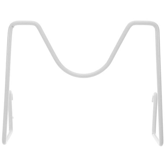 Toyvian White Plastic Pegboard Rack for Home Storage, Hanging Shelf with Large Capacity and Design