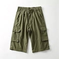 thumbnail image 6 of Men Stretch Multi Pocket Cargo Pants Straight Leg Zip Off Water Repellent Lightweight Travel Pants, 6 of 9
