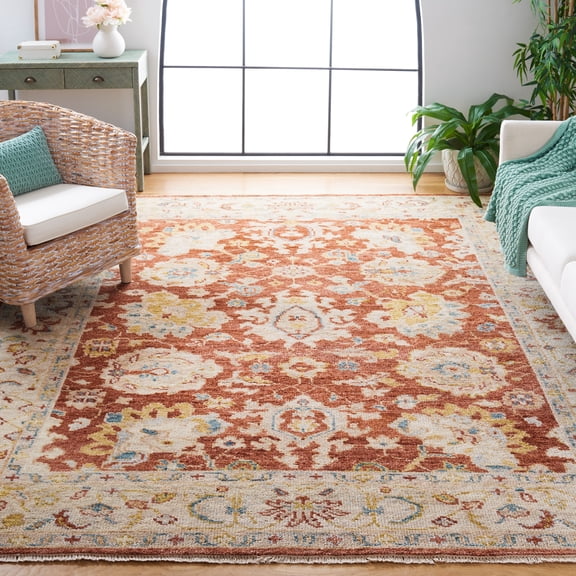 Safavieh Samarkand Vermont Oriental Area Rug, Rust/Beige, 9' x 12'