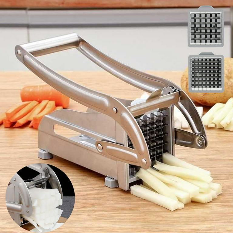 Vegetable Slicer Quick Potato Tomato Fruit Cutter Set with 3 Blades  Stainless Steel Food, 1 unit - Harris Teeter