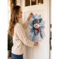 thumbnail image 4 of Festive Quilted Christmas Door Hanging DIY Sewing Kit, Christmas Quilted Bow DIY Kit with Fabric, Batting, Thread, Templates & Instructions, Patchwork Hanging Decor Kit for Door Wall Display, 4 of 4