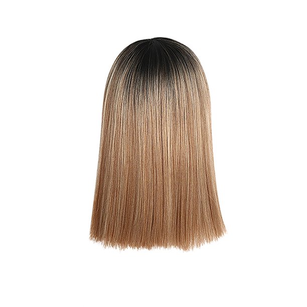 Lieteswe Wig Women S Short Shoulder Length Straight Hair Female Headgear Bob Wig Walmart Com