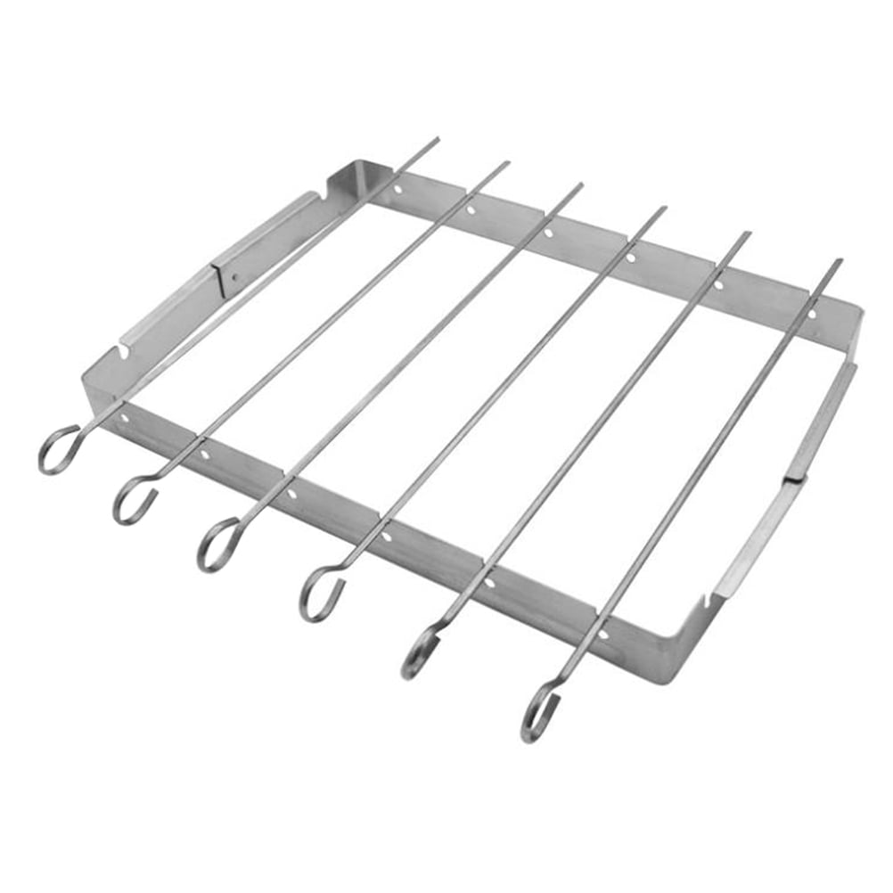 HOMEMAXS 1 Set of Skewer Rack Set Stainless Steel Skewers Grilling Rack