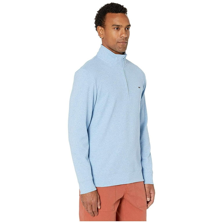 Vineyard Vines Boys' Classic 1/4 Zip Sweater (Light Gray Heather) (Size: 5)