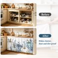 thumbnail image 4 of Blue Pumpkins Fall Sink Skirt 11"Wx13"L,Dustproof Under Sink Curtain with Self Adhesive Tape,Rustic Thanksgiving Watercolor Cabinet Curtain Cover for Bathroom Vanity,RV,Kitchen Cabinet Storage Shelf, 4 of 9