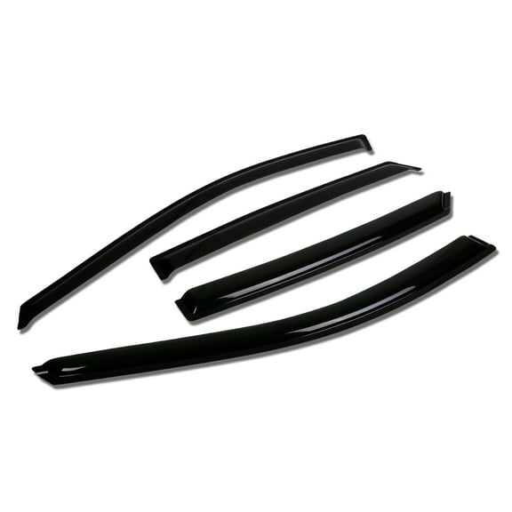 DNA Motoring WVS-T2-0171 For 2014 to 2016 Chevy Impala 4pcs Window Vent Visor Deflector Rain Guard (Dark Smoke) 15
