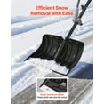 thumbnail image 2 of VEVOR Snow Shovel for Driveway, 18 in Wide Plastic Snow Shovel with Assist D-shaped Handles, Non Slip Grip, Large Capacity Snowplow Shovels, Lightweight Snows Removal Tool for Garden Car Camping, 2 of 9