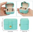 thumbnail image 4 of RUseeN Small Jewelry Ring Box Mini Travel Jewelry Case Portable Ring Storage Case for Rings Earrings, Gifts for Women, Blue, 4 of 7