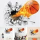 thumbnail image 2 of Pegatina de Pared de Baloncesto, Efecto 3D, Calcomanías Decorativas, Arte de Pared, Murales con Aplicación de Pelar y Pegar, 50cm x 70cm para Decoración de Dormitorio, Sala de Estar, Oficina, 2 of 7