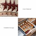 thumbnail image 6 of Placemats Set of 6, Red Texas Star Rustic Woven Placemat, Linen Place Mats for Kitchen/Dining Tables, Farmhouse Berry Brown Wooden Washable Table Mats for Party, 6 of 8