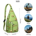 thumbnail image 3 of Cute Avocado Print Hiking Backpack – Eco-friendly & Stylish Outdoor Bag for Avocado Lovers, Lightweight, Comfortable, Perfect for Day Trips, Travel, and Adventure – Kawaii Avocado Design, 3 of 4