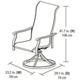 thumbnail image 4 of Ensemble de chaises pivotantes Charleston Mainstays, 4 of 5
