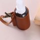 thumbnail image 5 of Botella vacía con funda de cuero PU Colcomx portabotellas de contenedores de mosquetón Marron, 5 of 8