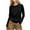 Black, variant on fatyb Womens Long Sleeve Crewneck Shirts Casual Solid Color Tops Pullover Summer Basic Tee for Women