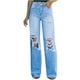 thumbnail image 1 of Pantalones Vaqueros de Longitud Completa Para Mujer, Pantalones Vaqueros Informales de Moda de Color Sólido, Pantalones Vaqueros de Bolsillo Para Mujer Odeerbi ODB-4, 1 of 9