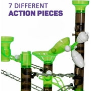 Marble Genius Marble Rails Super Set: 325 Piece Marble Run (45 Marbles, 30+ Rail Pieces, 12 Base Pieces, and More), with Free Online App -Color Instructions, Recommended for Kids 8 and Up