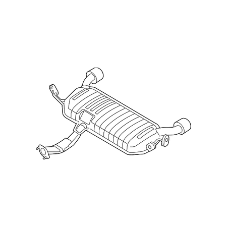 Genuine OE Kia Muffler - 28700-1F425