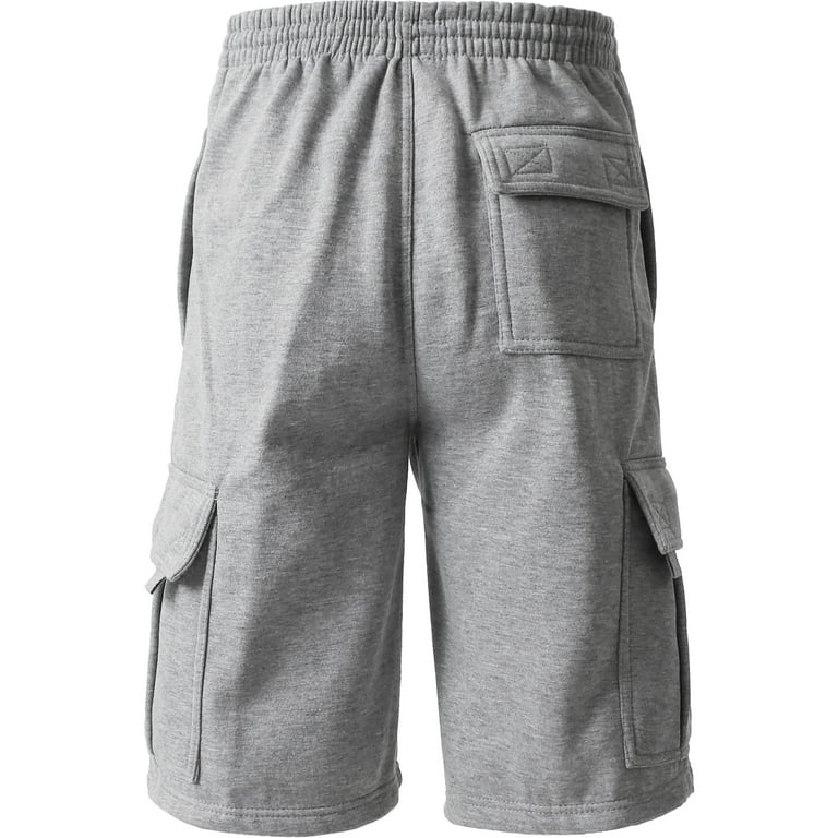 Men's Comfort Fleece Cargo Sweat Shorts with Drawstring - Walmart.com