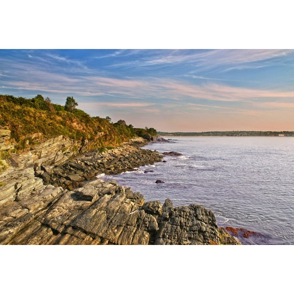 Art.com Cliff Walk Newport Rhode Island Photo, 18" x 12"