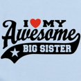 thumbnail image 2 of CafePress - I Love My Awesome Big Sister Infant Bodysuit - Baby Light Bodysuit, Size Newborn - 24 Months, 2 of 4