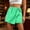 Green, variant on PBFRDSJ Womens Striped Shorts A-Line Wrap Mini Skirt with Side Tie Detail Summer Casual Beach Lounge Loose Fit Skirts