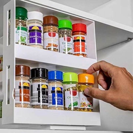 Multifunctional Rotating Spice Rack Organizer Kitchen Cabinet Cupboard Swivel Storage Shelf Kitchenware Canada Multifunctional Rotating Spice Rack, Spice Organizers For Kitchen Cabinets