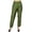 Olive Green, variant on Phagun Women's Black Dupion Pants High Waist Narrow Bottom Trousers-XX-Large
