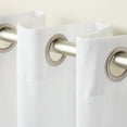 thumbnail image 4 of Exclusive Home Curtains Loha Linen Grommet Top Curtain Panel Pair, 54x108, Winter White, 4 of 8