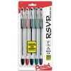 Pentel RSVP Ballpoint Pens, Fine Point, 0.7mm, Assorted Ink, 5 Count