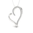 thumbnail image 2 of 1/6ct TDW Diamond Sterling Silver Heart Necklace, 2 of 3