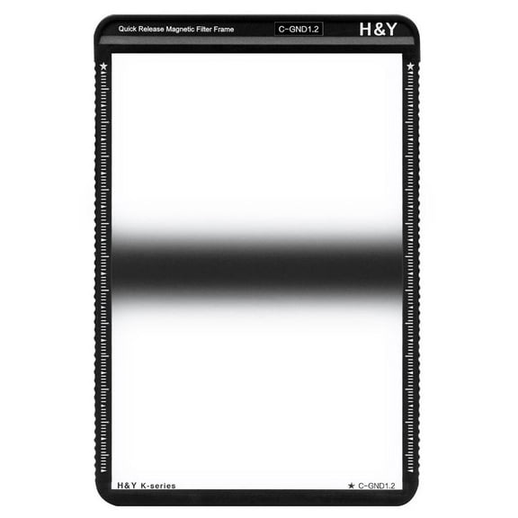 H&Y 100x150mm HD MRC Center Graduated Neutral Density 1.2 Square Filter (4-Stops) with Magnetic Filter Frame for 100mm K-Series Filter Holder