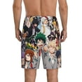 thumbnail image 3 of Mha Boku no Hero Academia Men's Short Pajama Pants Lightweight Daily Lounge Shorts Bottoms Sleepwear Cozy Soft Home Pajama Pants Shorts, 3 of 9