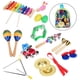 thumbnail image 1 of Instrumentos musicales para niños pequeños, 12 piezas de instrumentos de percusión de madera para educación preescolar., 1 of 14