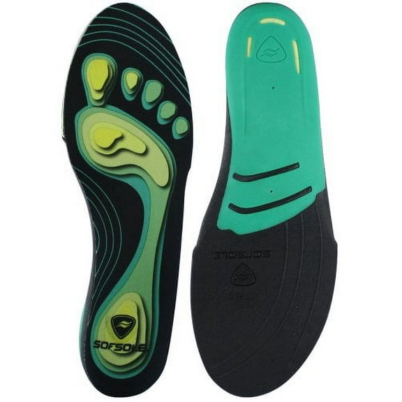 Sof Sole Neutral Arch Womens Insole Size 5/6, Color: Black