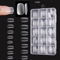 thumbnail image 3 of Caja con 330 puntas cortas para uñas con forma de almendra: pegatinas para uñas de gel mate mejoradas sin lima, cobertura total preformada para uñas cortas con forma de almendra, 3 of 5