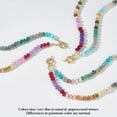 thumbnail image 4 of Collar KissYan de cuentas con piedras naturales chapado en oro de 14K, 43 cm, 4 of 8