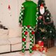 thumbnail image 5 of Family Matching Christmas Pajamas Set, Parent-Child Print Long-Sleeved T shirt Tops + Trousers Sleepwear Outfits (Men, XL), 5 of 5